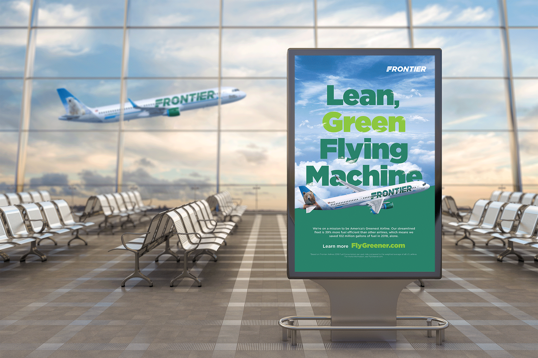Frontier Airlines "Green As Frontier" campaign Ad Age